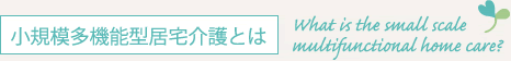 小規模多機能型居宅介護とは